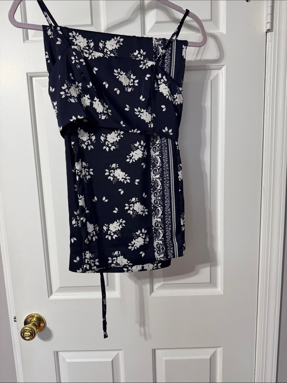 House of Harlow 1960 Navy and White Floral 2 piece